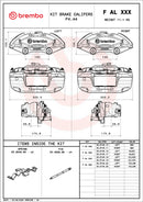 Brembo F AL D22 aluminium brake caliper kit - FALD22