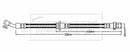 Borg & Beck Brake Hose Part No -BBH8843