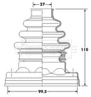 Borg & Beck Cv Joint Boot Kit Part No -BCB6191