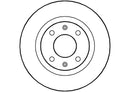 Disctech Brake Disc - Fits Citroën, Dacia - ABD2644 - Front Axle