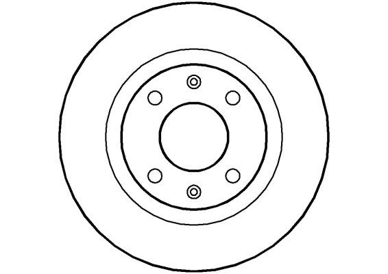 Disctech Brake Disc - Fits Citroën, Dacia - ABD2644 - Front Axle