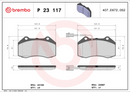 Brembo Brake Pad Set - P23117