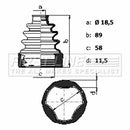 First Line Cv Joint Boot Kit Part No -FCB6439