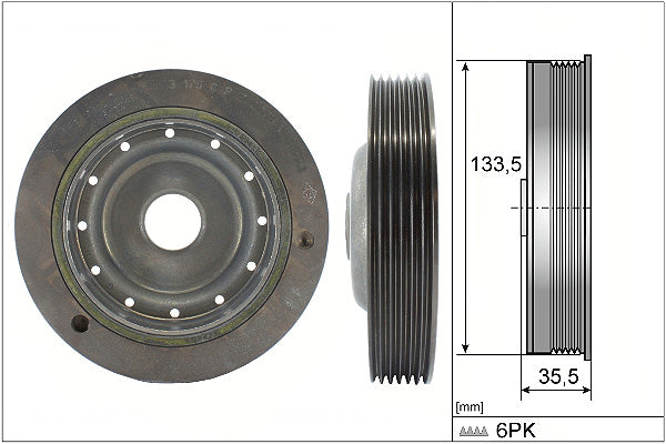 INA Belt Pulley Crankshaft Part No - 544009110