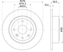 Mintex Brake Discs fits -Chevrolet V236:4 MDC2135 (also fits other vehicles)