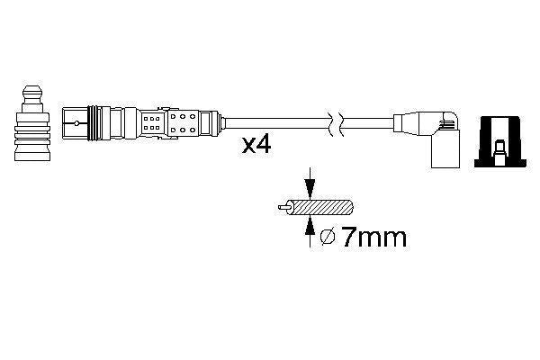 Bosch Ignition Lead Part No - 0986356345