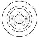 Borg & Beck Brake Disc Pair Part No -BBD5327