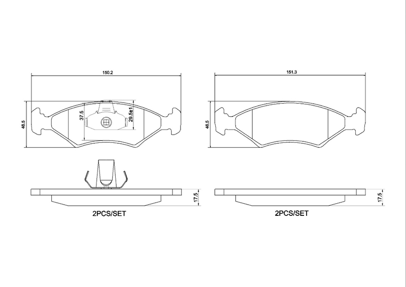 Brembo Brake Pad Set - P24043