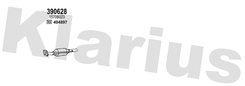 Klarius 390628 - Diesel Particulate Filter  - Fits Mitsubishi Outlander 2.2DI-D