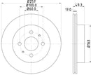 Mintex Brake Discs fits -Suzuki V303:6 MDC1770 (also fits other vehicles)