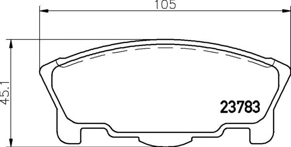 Mintex Brake Pad Set fits -Daihatsu MDB1857 (also fits other vehicles)
