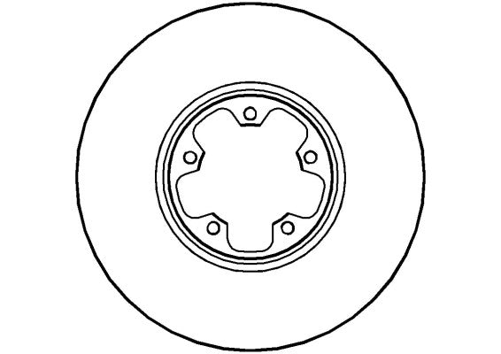 Disctech Brake Disc - Fits Ford, Jeep - ABD2046 - Front Axle