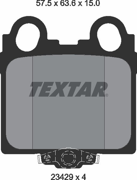 Textar Brake Pad Set - 2342901