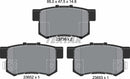 Honda, Brake Pad Set - Textar 2365201