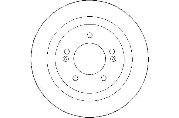 Disctech Brake Disc - Fits Hyundai - ABD2503 - Rear Axle