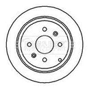 Borg & Beck Brake Disc Pair Part No -BBD4108