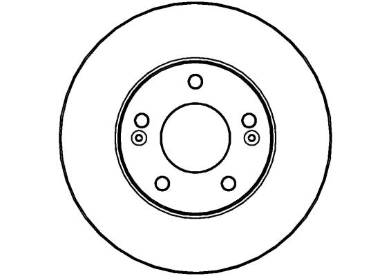 Disctech Brake Disc - Fits Bmw, Hyundai - ABD2754 - Front Axle