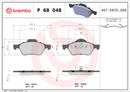 Brembo Brake Pad Set - P68048