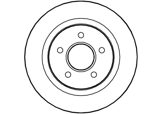 Disctech Brake Disc - Fits Ford, Mazda - ABD2156 - Rear Axle