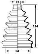 Borg & Beck Cv Joint Boot Kit Part No -BCB2383