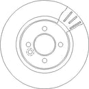 Disctech Brake Disc - Fits Mini - ABD2044 - Front Axle