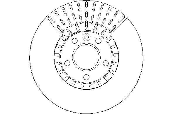 Disctech Brake Disc - Fits Mazda, Vw - ABD3335 - Front Axle