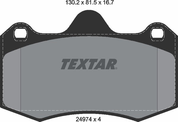 Textar Brake Pad Set - 2497401
