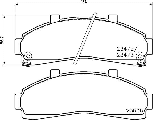 Mintex Brake Pad Set fits -Ford Usa Mazda MDB1785 (also fits other vehicles)