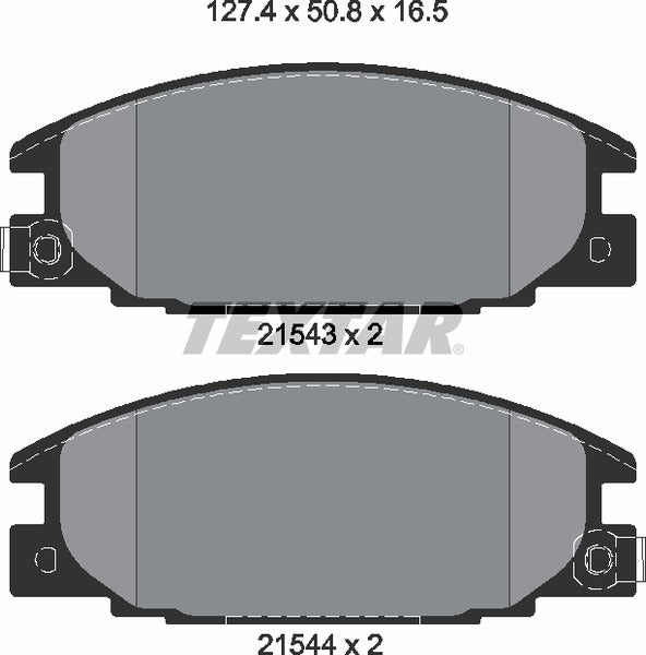 Textar Brake Pad Set - 2154302