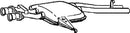 Klarius MZ227K - Box With Centre Pipe  - Fits Mercedes 300 3.0