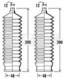 First Line Steering Gaiter Kit Part No -FSG3267