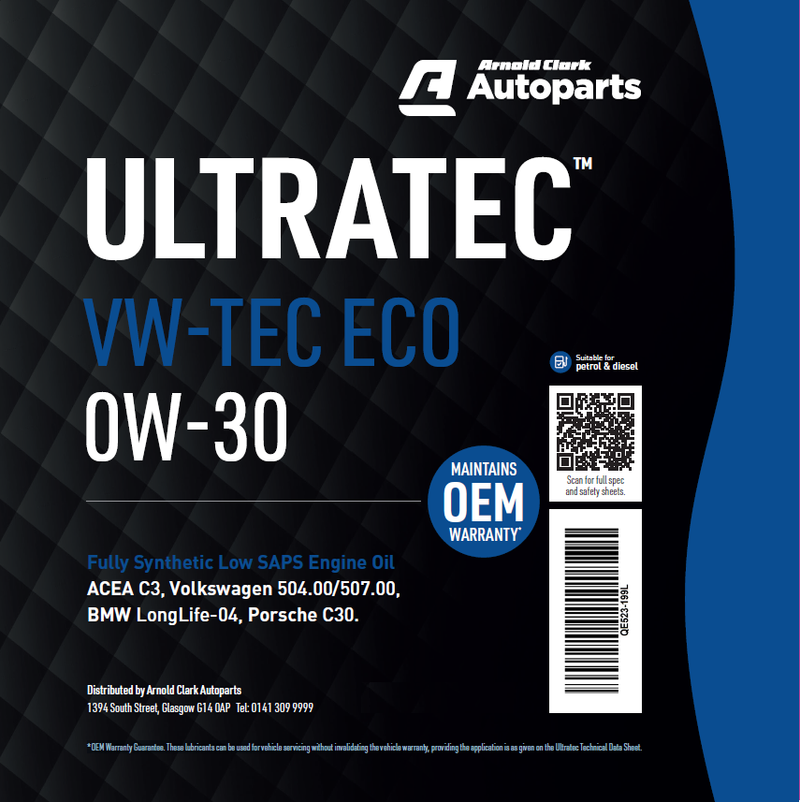 Ultratec VW-TEC ECO 0W30 - 5 Litre Engine Oil