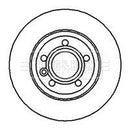 Borg & Beck Brake Disc Pair Part No -BBD4213