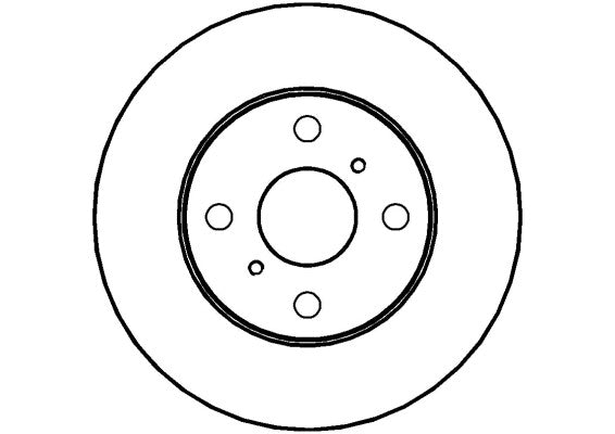 Disctech Brake Disc - Fits Toyota - ABD3464 - Front Axle