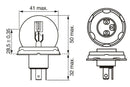 Bosch Pure/Lt R2 12V 45/40W P45T Part No - 1987302023