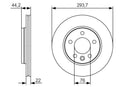 Bosch Brake Disc Pair Part No - 0986479S06