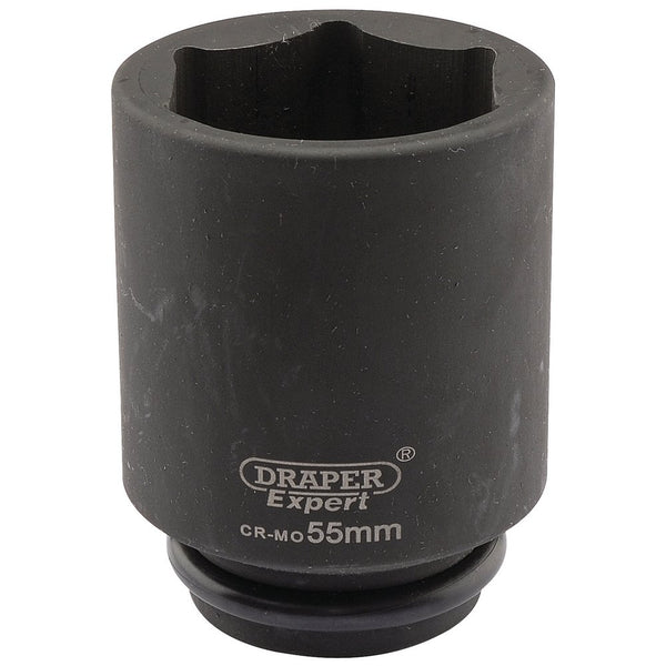 Expert HI-TORQ 6 Point Deep Impact Socket, 3/4" Sq Dr, 55mm