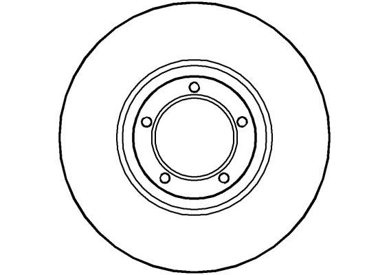 Disctech Brake Disc - Fits Ford - ABD2648 - Front Axle