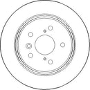 Disctech Brake Disc - Fits Lexus - ABD2845 - Rear Axle