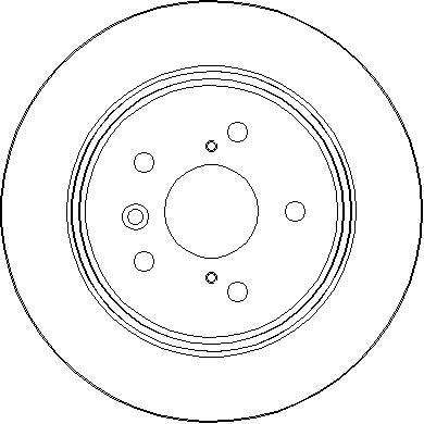 Disctech Brake Disc - Fits Lexus - ABD2845 - Rear Axle