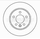 Borg & Beck Brake Disc Pair Part No -BBD5166