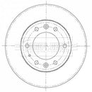 Borg & Beck Brake Disc Pair Part No -BBD5403