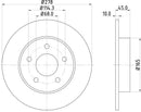 Mintex Brake Discs fits -Nissan V260:4 MDC1606 (also fits other vehicles)