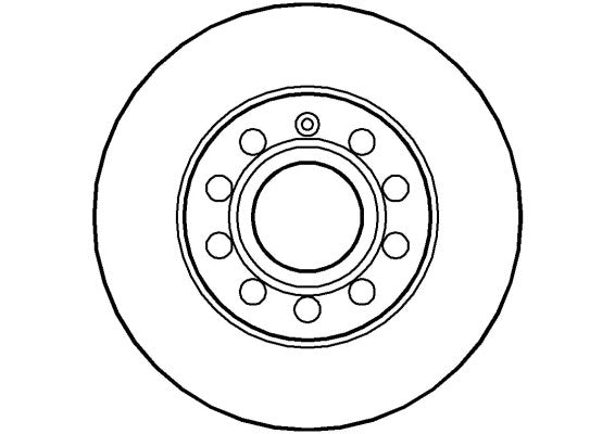 Disctech Brake Disc - Fits Audi, Vw - ABD2045 - Rear Axle