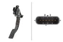 HELLA 6PV 011 040-701 Sensor, accelerator pedal position - for right-hand drive vehicles - 6-pin conne