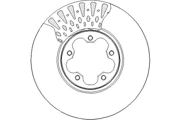 Disctech Brake Disc - Fits Ford - ABD3182 - Front Axle