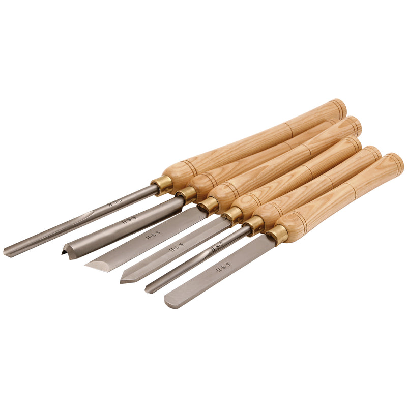 SIP 6pc Wood Lathe Chisel Set