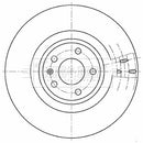 Borg & Beck Brake Disc Single Part No -BBD5914S