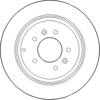 Disctech Brake Disc - Fits Peugeot, Renault - ABD3499 - Rear Axle