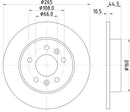 Mintex Brake Discs fits -Renault S228:4 MDC785 (also fits other vehicles)